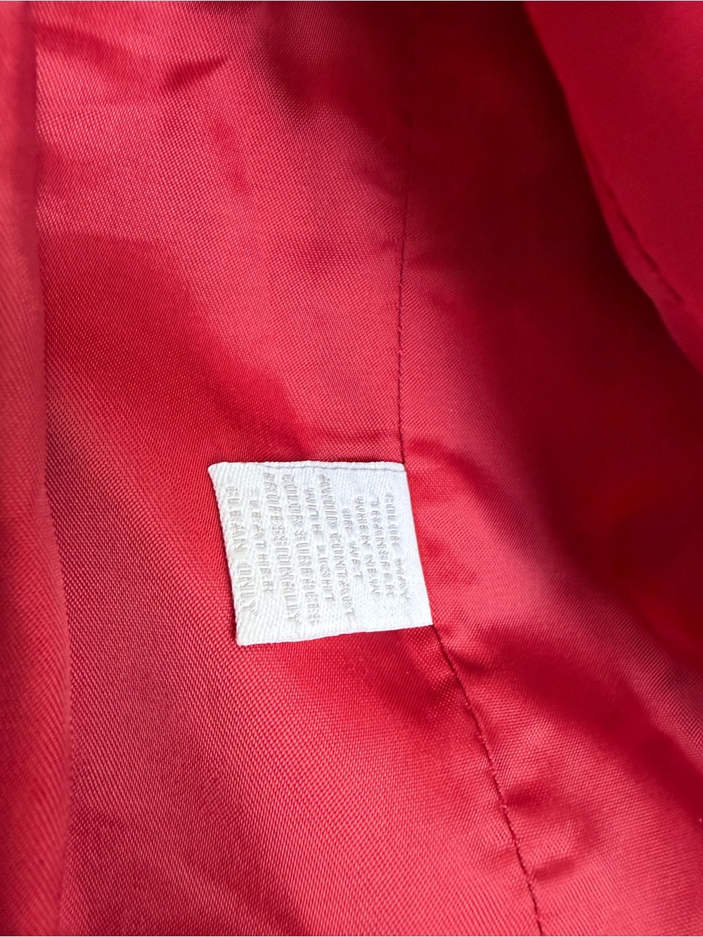 Charter Club Petite Red Suede Leather Jacket Y2K Moto Zip Front 90s Minimalist - Picture 6 of 13